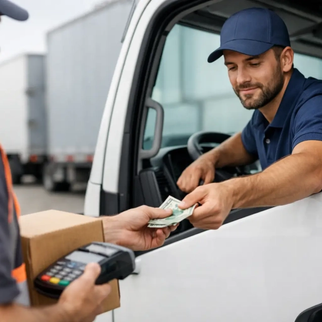 Guía de pagos contra entrega para transporte
